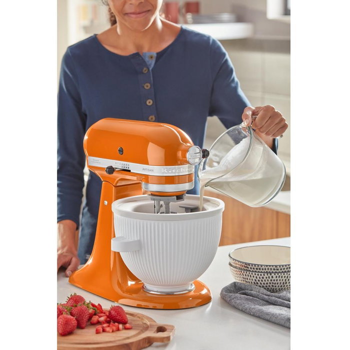 KitchenAid 5KSMICM Accesorio para Hielo Picado Compatible con 5KSM3310X 5KSM3311X 5KSM150PS Blanco