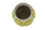 DKD Home Decor Jarrón de Gres Relieve Limones Amarillo