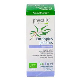 PHYSALIS Esencia Eucalipto Globulus 30ml Bio para Vías Respiratorias y Masajes