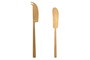 DKD Home Decor Set de 3 Tablas de Cortar de Acacia e Inox para Queso 38x20x1,5 cm