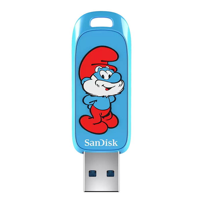 SanDisk Smurfs USB flash drive 128 GB Azul