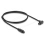 DeLOCK Cable de audio TOSLINK con conector de 90° y recto, 1 m, Negro