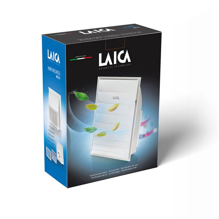 Laica Purificador de aire con filtro HEPA y carbón activo, generador de plasma, 25W, 42 m³/h