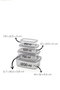 Hermia SYBOX16LIKRSK Cajas de Almacenamiento de Plástico, Set de 16 Piezas, Color Antracita, para Cocina
