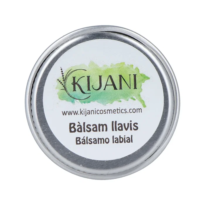 KIJANI Bálsamo Labial Hidratante con Cacao, Miel y Mango en Lata 10 ml