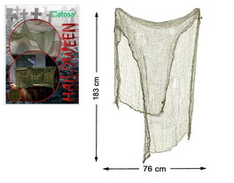 Atosa Cortina Decorativa Halloween Verde 183x76 cm Efecto Envejecido