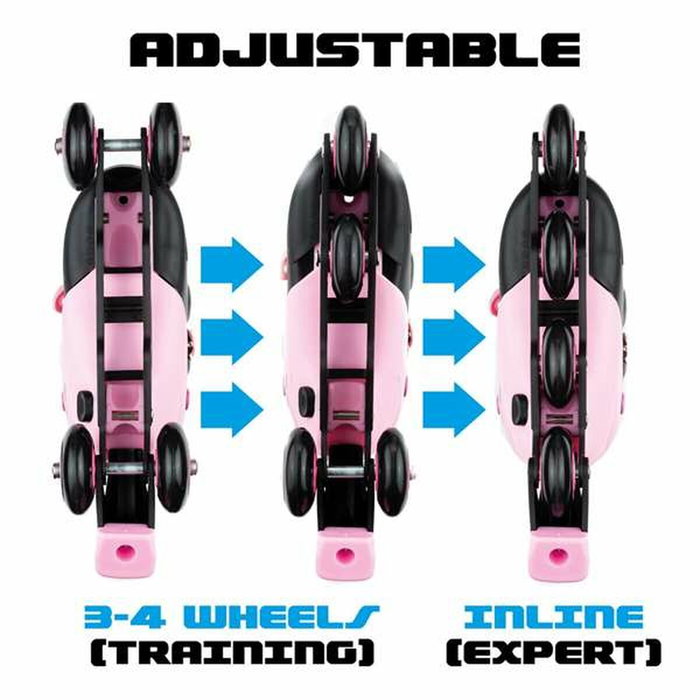Molto Patines 4 En Línea Rosa Ajustable Talla M (35/38) Molto Patines 4 En Línea Rosa Ajustable Talla M (35/38)