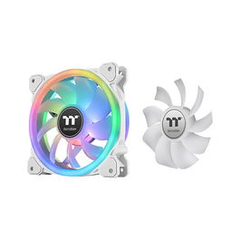Thermaltake SWAFAN 14 RGB Radiator Fan TT Premium Edition White 3 Pack - Ventilador 140mm RGB, Pack de 3, Blanco, para Radiador