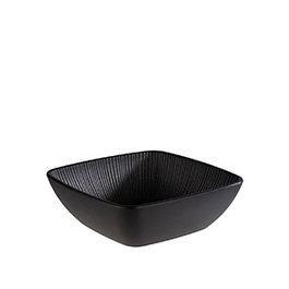 APS NERO CUENCO de Melamina Cuadrado, 19,5x19,5 cm Alto 8 cm, Capacidad 1,5 l