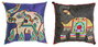 DKD Home Decor Cojín de Algodón Elefante Multicolor Bordado