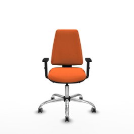 PIQUERAS Y CRESPO Silla de oficina Elche con mecanismo Asincro en color Naranja