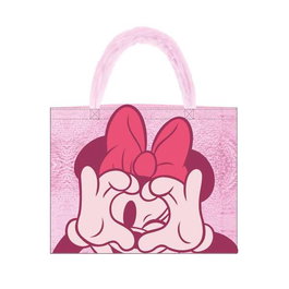 Cerdà - Bolsa Shopping de Peluche Minnie Mouse, 30x37x8 cm, Color Rosa