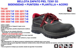 Bellota Zapato de Seguridad 72301 de Piel Talla 46