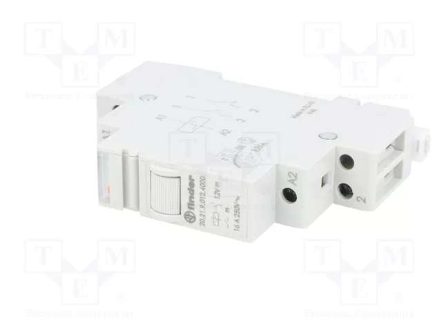 FINDER Relé de instalación biestable por impulsos 12V DC NA