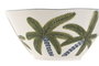 DKD Home Decor Ensaladera de Porcelana Palmeras Azul y Verde Palm 25