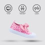 Zapatilla Loneta Suela Pvc Velcro Peppa Pig Rosa 23