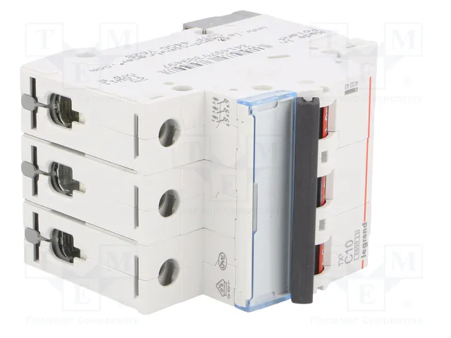 LEGRAND Interruptor magnetotérmico S300 TX 3 polos 10A C