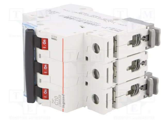 LEGRAND Interruptor magnetotérmico S300 TX 3 polos 10A C
