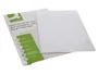 Q-connect Vinilo Adhesivo A4 Blanco Alto Brillo para Impresoras Inkjet - Pack de 20 Hojas - Ideal para Etiquetas y Rótulos