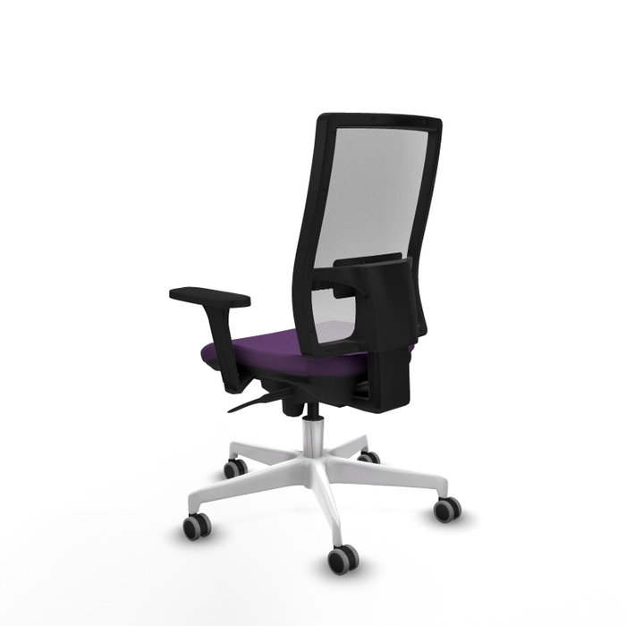 PIQUERAS Y CRESPO Silla de oficina Horna con mecanismo Sincro, Morada y Blanca PIQUERAS Y CRESPO Silla de oficina Horna con mecanismo Sincro, Morada y Blanca