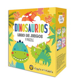 GATO DE HOJALATA Dinosaurios (Libro+Puzzle 30 piezas)