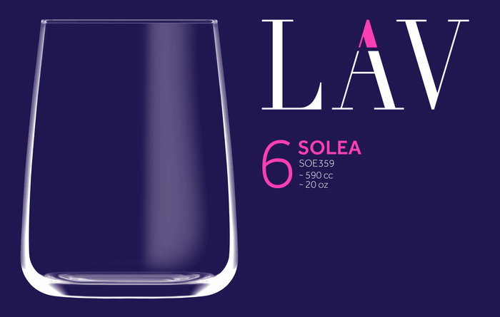LAV Set de 6 vasos Solea 590cc