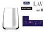 LAV Set de 6 vasos Solea 590cc