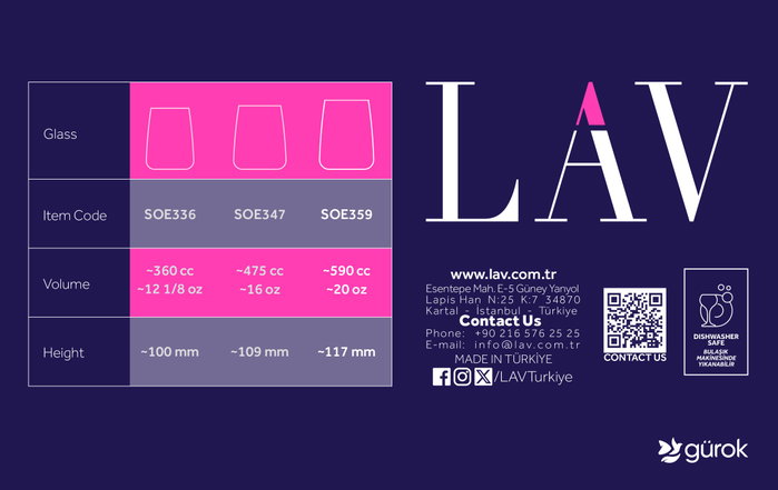 LAV Set de 6 vasos Solea 590cc