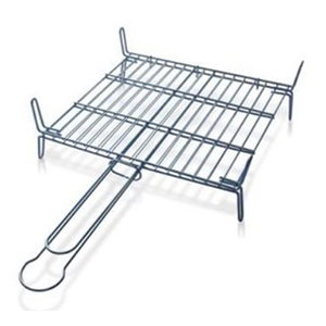 Parrilla doble zincada con patas, 30x35 cm Parrilla doble zincada con patas, 30x35 cm