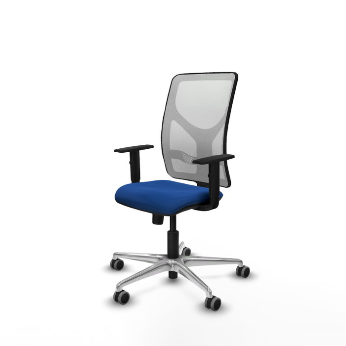 PIQUERAS Y CRESPO Silla de oficina Motilla con mecanismo Sincro, Azul y Blanco PIQUERAS Y CRESPO Silla de oficina Motilla con mecanismo Sincro, Azul y Blanco