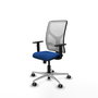 PIQUERAS Y CRESPO Silla de oficina Motilla con mecanismo Sincro, Azul y Blanco