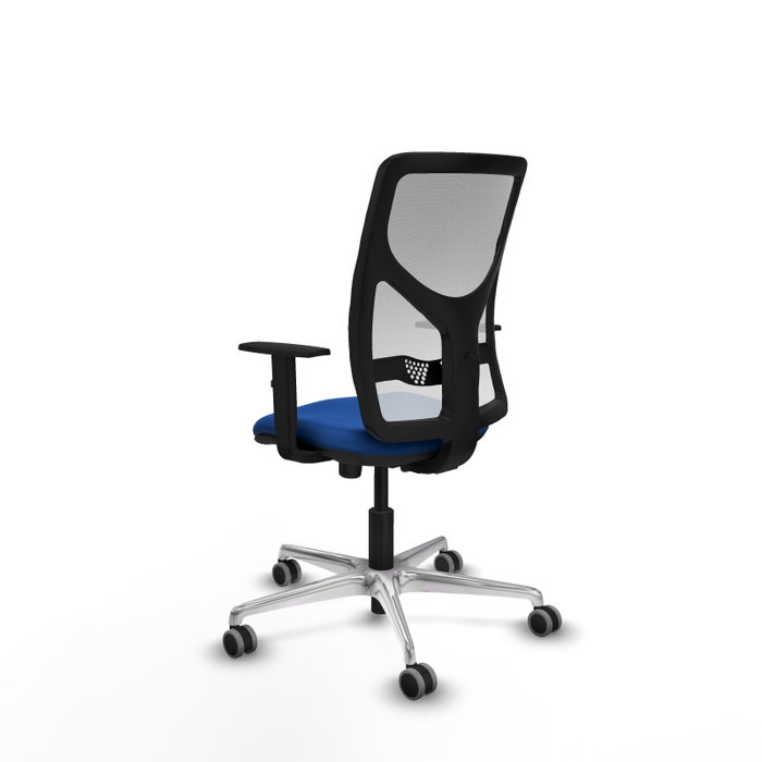 PIQUERAS Y CRESPO Silla de oficina Motilla con mecanismo Sincro, Azul y Blanco PIQUERAS Y CRESPO Silla de oficina Motilla con mecanismo Sincro, Azul y Blanco