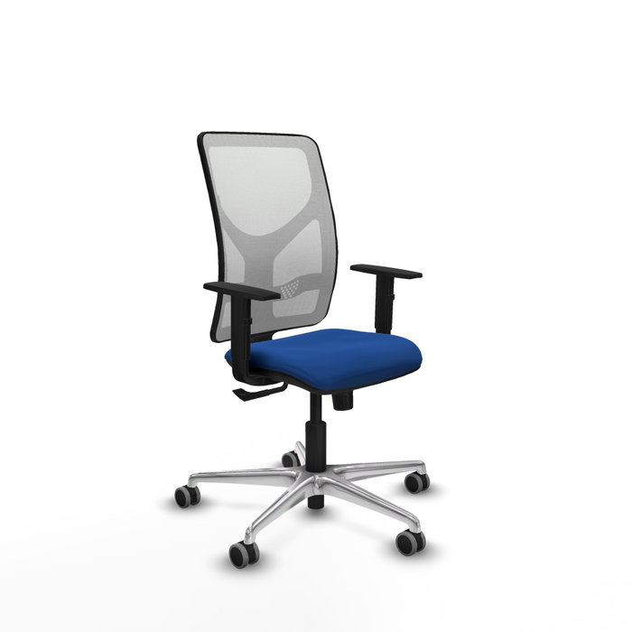 PIQUERAS Y CRESPO Silla de oficina Motilla con mecanismo Sincro, Azul y Blanco PIQUERAS Y CRESPO Silla de oficina Motilla con mecanismo Sincro, Azul y Blanco