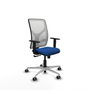 PIQUERAS Y CRESPO Silla de oficina Motilla con mecanismo Sincro, Azul y Blanco