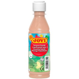 Jovi Témpera Líquida Carne Botella 250 mL Sin Gluten Fácil de Lavar Colores Intensos