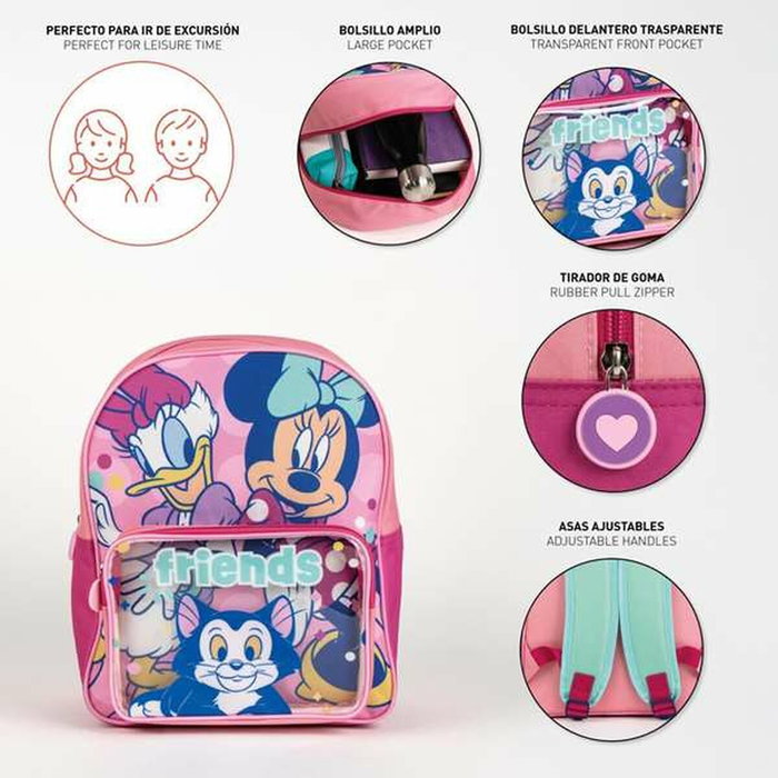 Cerdá Mochila Infantil Minnie Disney Rosa 25x30x12 cm