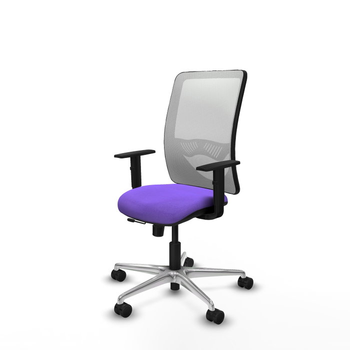 PIQUERAS Y CRESPO Silla de oficina Zulema con mecanismo Sincro/Traslack, Lila y Blanco PIQUERAS Y CRESPO Silla de oficina Zulema con mecanismo Sincro/Traslack, Lila y Blanco