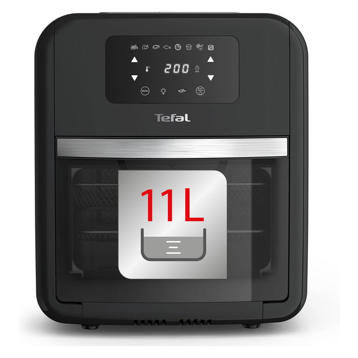 Tefal Easy Fry FW5018 Freidora de Aire Caliente Horno y Grill, 11L, 8 Programas, 2000W, 1.7kg Capacidad, Termostato 45-200°C, Negro