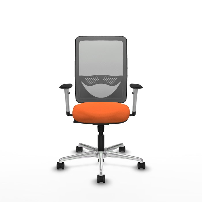 PIQUERAS Y CRESPO Silla de oficina Zulema Naranja y Gris