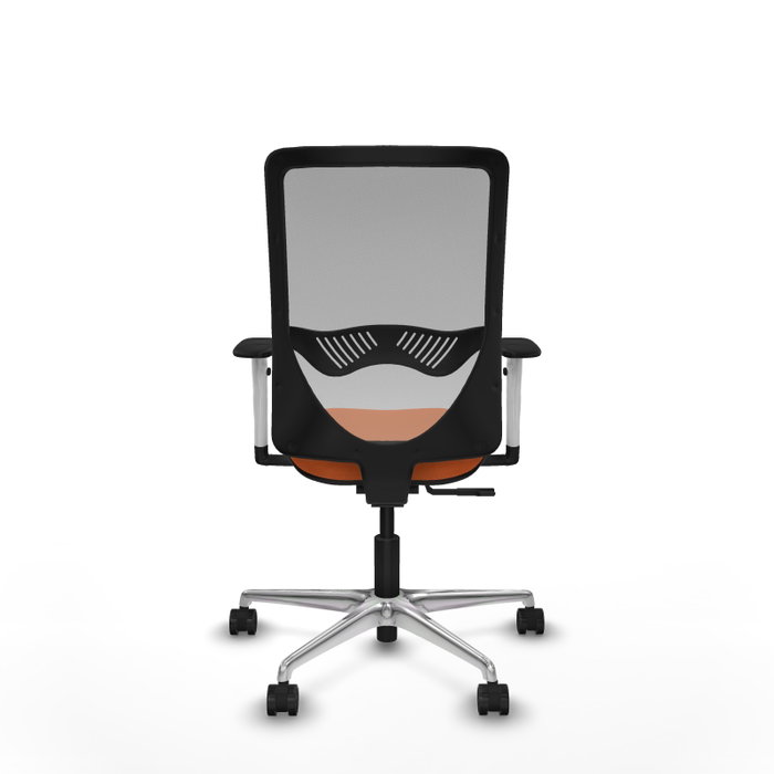 PIQUERAS Y CRESPO Silla de oficina Zulema Naranja y Gris