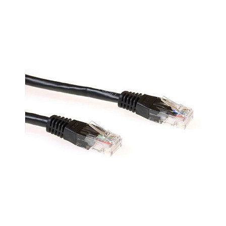 ACT Cable Ethernet CAT6A UTP 0,5m Negro ACT Cable Ethernet CAT6A UTP 0,5m Negro
