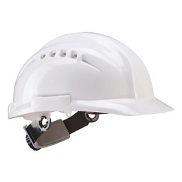 Faru Casco 2325rv ventilado con ruleta, blanco