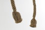 DKD Home Decor Lámpara de Techo de Bambú y Cuerda, 2 Bombillas, Marrón Claro