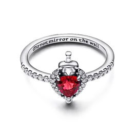 Anillo Mujer Pandora 193422C01-52 Plateado Rojo 12