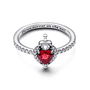 Anillo Mujer Pandora 193422C01-52 Plateado Rojo 12