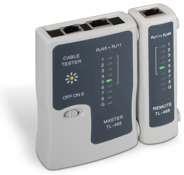 Aisens Tester para cables RJ11/RJ12/RJ45 Gris A142-0312