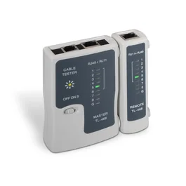 AISENS A142-0312 Comprobador de Cables de Red UTP/STP con RJ-11, RJ-12, RJ-45, Gris
