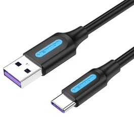 Vention Cable USB 2.0 CORBH USB-A a USB-C de 2m, Negro