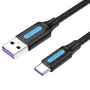 Vention Cable USB 2.0 CORBH USB-A a USB-C de 2m, Negro