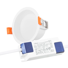 Downlight LED 7W 2700K Driver Lifud Flicker Free WW